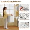 Greenstell Laundry Hamper with Lid, 90L Clothes Hamper with 2 Removable Liner Bags & 2 Mesh Laundry Bags, Handwoven Synthetic Rattan Laundry Basket for Clothes, Toys in Bathroom, Bedroom White view 3