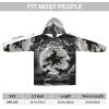AMAZWI Halloween Witch Wearable Blanket Hoodie, Oversized Blanket Sweatshirt Soft Warm Comfortable Pullover With Pocket view 2