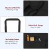 HARFINGTON 4pcs Kitchen Cooking Aprons 75x65cm Polyester Artist Painting Apron with 2 Pockets for Women Men Chef Home Kitchen Restaurant Craft Garden Cooking, Black view 4
