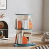 BKEKM Rotating Bookshelf 2-Tier Bookshelves Display Rack for Home Office Floor Standing Book Shelf 51 * 51 * 68cm Standing Bookcase view 2