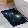 NEVKA Diatomaceous Bath Rug 3x5ft, Thin Soft Absorbent Mat, Rubber Backing Quick Dry Mats, Washable Rugs for Shower Floor, Bathroom Runner Bathmat Home Decor, Multi/Olive/Black view 2