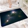 NEVKA Diatomaceous Bath Rug 3x5ft, Thin Soft Absorbent Mat, Rubber Backing Quick Dry Mats, Washable Rugs for Shower Floor, Bathroom Runner Bathmat Home Decor, Multi/Olive/Black view 3