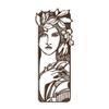 SIGNLEADER Metal Wall Art Decor Women and Flower Modern Abstract Wall Sculpture Hangings Home Decoration for Living Room, Bedroom, Bathroom, Kitchen, Outdoor - 36" Bronze view 2