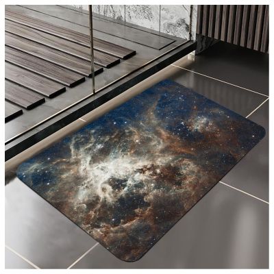 Bath Mat-Bathroom Mat Bathroom Rug Absorbent Non Slip Quick Dry Stain Resistant Bath Mat Rug for Bathroom Floor Bathmat-Easy Care Shower Rug for Outside Bathtub Shower Room-5x7ft Tan/Brown/Multi