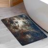 Bath Mat-Bathroom Mat Bathroom Rug Absorbent Non Slip Quick Dry Stain Resistant Bath Mat Rug for Bathroom Floor Bathmat-Easy Care Shower Rug for Outside Bathtub Shower Room-5x7ft Tan/Brown/Multi view 2