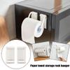 RJSQAQE Magnetic Paper Towel Holder,Multifunctional Paper Towel Bar with Magnetic Backing,Toilet Paper Roll Holder Magnetic Paper Towel Rack for Kitchen Refrigerator view 2