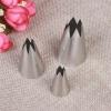 3 Pcs Cake Piping Nozzles Open Star Cupcake Piping Tips Cream Icing Dispensers Party Decorations Icing Nozzles Set view 4