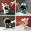 Zyqixluk Candy Dish for Office Desk,French Bulldog Statue Resin Sculpture,Key Bowl for Entryway,for Home Decor As Gifts with A Storage Big Mouth Dog,A2,16 * 16 * 23cm view 4