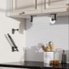 BATHDANCE Paper Towel Holder Under Cabinet, Single Hand Operable Roll Holder with Damping Effect,No Drilling or Wall Mounted SUS304 Stainless Steel for Kitchen Bathroom (Matte Black) view 4