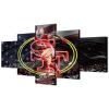 (60X100CM/5PCS) Frame Canvas Print Poster - American football San Francisco Field Stadium with Neon 49ers badge - Brandon Aiyuk Player Wall Art for Home and Office Decor view 1