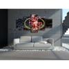 (60X100CM/5PCS) Frame Canvas Print Poster - American football San Francisco Field Stadium with Neon 49ers badge - Brandon Aiyuk Player Wall Art for Home and Office Decor view 2