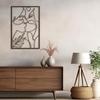 SIGNLEADER Metal Wall Art Decor Woman's Face Shape Modern Abstract Wall Sculpture Hangings Home Decoration for Living Room, Bedroom, Bathroom, Kitchen, Outdoor - 18" Bronze view 1