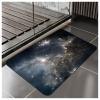 NEvka Universe Nebulae Stars Pattern Bathroom Rug Mat, Extra Thin and Absorbent Bath Rugs, Non-Slip Comfort Bath Carpet, Machine Wash, Bath Mats for Bathroom,4x5ft/48x60in/120x150cm, Dark Gray view 1