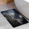 NEvka Universe Nebulae Stars Pattern Bathroom Rug Mat, Extra Thin and Absorbent Bath Rugs, Non-Slip Comfort Bath Carpet, Machine Wash, Bath Mats for Bathroom,4x5ft/48x60in/120x150cm, Dark Gray view 2
