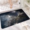 NEvka Universe Nebulae Stars Pattern Bathroom Rug Mat, Extra Thin and Absorbent Bath Rugs, Non-Slip Comfort Bath Carpet, Machine Wash, Bath Mats for Bathroom,4x5ft/48x60in/120x150cm, Dark Gray view 3