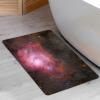 Bathroom Rugs, Soft and Absorbent Diatomaceous Bath Rugs, Non-Slip Stone Shower Carpet, Washable Bath Mats for Bathroom Floor, Tub and Shower,3x5ft/36x60in/90x150cm, Black/Light Coral view 2