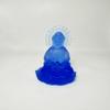 NATURAL MARBLE SHOP Liuli Crystal Double Faced Kuan Yin On Lotus Buddhism Figurine Statue, Mini Buddha Statue, Buda Buddah Statues, Guan Yin, Quan Yin, Kwan Yin Figurine for Home Decor (Blue) view 1