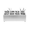 DUTTIETY Flatware Organizers Stainless Steel, 8 Holes Cylinder Flatware Organizer, Silver Cylinder Flatware Silverware Utensil Holder Caddy view 4