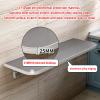 Aimery Wall Mounted Table,Folding Workbench,Stainless Steel Countertop,Dining Table,Kitchen Worktop,Maximum Load 220 lbs (Size : 47.2 * 11.8in) view 4