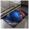NEVKA Diatomite Bath Mat Rug,3x5ft/36x60in/90x150cm, Comfortable, Soft, Super Water Absorption, Machine Wash, Non-Slip, Thin, Easier to Dry for Bathroom Floor Rugs, Multi/Blue/Tan view 1