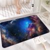 NEVKA Diatomite Bath Mat Rug,3x5ft/36x60in/90x150cm, Comfortable, Soft, Super Water Absorption, Machine Wash, Non-Slip, Thin, Easier to Dry for Bathroom Floor Rugs, Multi/Blue/Tan view 3
