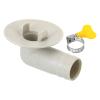 PATIKIL 15mm Air Conditioner Drain Hose Connector, 1 Pcs Universal Drain Connector with Clamp Hoop for Mini-Split Window AC Unit Faucet, White Style 11 view 1