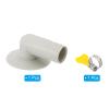 PATIKIL 15mm Air Conditioner Drain Hose Connector, 1 Pcs Universal Drain Connector with Clamp Hoop for Mini-Split Window AC Unit Faucet, White Style 11 view 3