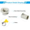 PATIKIL 15mm Air Conditioner Drain Hose Connector, 1 Pcs Universal Drain Connector with Clamp Hoop for Mini-Split Window AC Unit Faucet, White Style 11 view 4