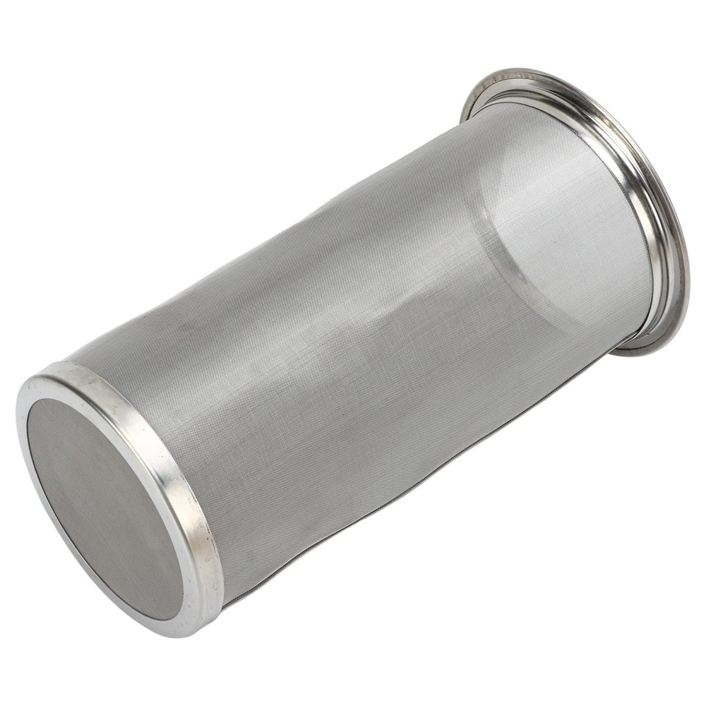 Cold Brew Coffee Filter, Stainless Steel Reusable Wide Mouth Mesh Cylindrical Filter with White Gasket Infuser Coffee Strainer for Iced Drinks, Sun Tea Infuser and Cold Brew Coffee Maker (8 * 15cm)