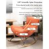 VIYOLI Comfy Living Room Chairs,Outdoor Patio Furniture,Patio Chairs,Rocking Chair,Patio Chairs,Comfy Chair for Bedroom,Chairs Living Room,Recliner for Living Room, Nursery, Bedroom (Color : Gray) view 3