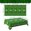 2 Pack Green Soccer Table Cloth Plastic Soccer Party Decorations Tablecloth Disposable Sports Theme Party Table Covers Soccer Theme Table Cloth for Birthday, Outdoor Picnic, Party Supplies 54 x 108 In view 4