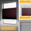 Sulugood Top Down Bottom Up Cordless Cellular Shades No Tools No Drill Blinds Blackout Shades for Windows Easy to Install. Classic Red.25.5" W x 48" H view 3