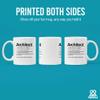 Architect Definition Architect Gifts For Men Women Architecture Gifts Ceramic Mug 11 oz White Novelty Drinkware 11 oz view 3