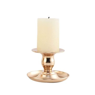 RUTAVM Candle Holder Candle Holder Candle Stand Nordic Style Gold Iron Candlestick Metal Pillar Candle Stand Candle Holder for Home Decoration Candlestick (Size : 2pcs)