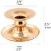 RUTAVM Candle Holder Candle Holder Candle Stand Nordic Style Gold Iron Candlestick Metal Pillar Candle Stand Candle Holder for Home Decoration Candlestick (Size : 2pcs) view 2