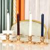 RUTAVM Candle Holder Candle Holder Candle Stand Nordic Style Gold Iron Candlestick Metal Pillar Candle Stand Candle Holder for Home Decoration Candlestick (Size : 2pcs) view 4