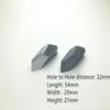 Cupboard Knobs,Drawer Furniture Pulls,The Creative Cabinet Handle Finish Drawer Knob Cabinet Hardware Pulls Zinc Hole to Hole 32mm to 192mm Alloy Black Silver (Color : Wh64mm) (Color : Wh64mm) ( Color view 4