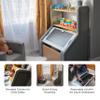 Step2 Harmony Toy Storage Box, Kids Toy Storage Bin with Chalkboard Lid, Easel & Toy Organizer in One, Made of Durable Plastic, For Toddlers 2+ Years Old, Sage Gray view 3
