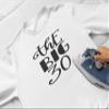 Bleacher Spirit The Big 30 Iron On Decal, Birthday Milestone Party Tshirt Transfer, DIY Craft, 30th Bday Vinyl Patch (Red Glitter) view 2