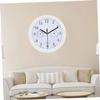 ORFOFE Battery Operated Wall Clock Thermometer Hygrometer Display Non-Ticking for Home Decor Office Outdoor view 2