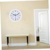 ORFOFE Battery Operated Wall Clock Thermometer Hygrometer Display Non-Ticking for Home Decor Office Outdoor view 3