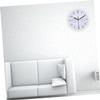 ORFOFE Battery Operated Wall Clock Thermometer Hygrometer Display Non-Ticking for Home Decor Office Outdoor view 4