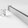 WDJBPSH Heavy Duty Closet Rod Brackets, 18-63 Inch Long Detachable Hanging Clothes Rod with Mute Anti-Slip Strip, Wardrobe/Shoe Cabinet/Laundry Garment Bar Bracket (Color : Silver, Size : 30in/76cm) view 1