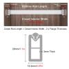 WDJBPSH Heavy Duty Closet Rod Brackets, 18-63 Inch Long Detachable Hanging Clothes Rod with Mute Anti-Slip Strip, Wardrobe/Shoe Cabinet/Laundry Garment Bar Bracket (Color : Silver, Size : 30in/76cm) view 2