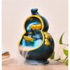 House Decorative Items Indoor Desktop Fountain Resin Gourd Shape Flowing Water Decoration Waterscape Fountain Home Office Living Room Desktop Decoration Tabletop Waterfall Fountain view 3