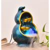 House Decorative Items Indoor Desktop Fountain Resin Gourd Shape Flowing Water Decoration Waterscape Fountain Home Office Living Room Desktop Decoration Tabletop Waterfall Fountain view 4