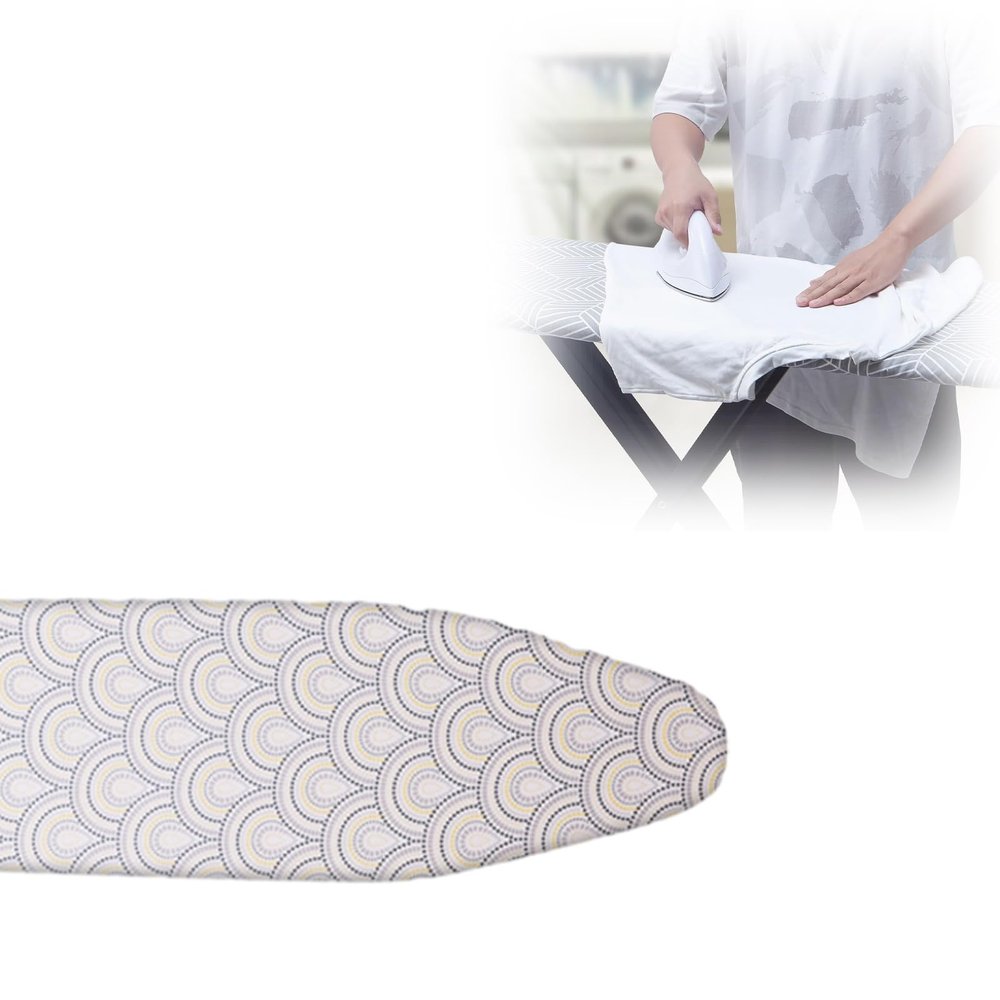 Ironing Board Covers 120x47cm Iron Board Alternative Cover, Elasticated Ironing Board Cover, Ironing Board Cover Heat Resisant Thick Felt Pad, Elastic Edges, for Ironing Clothes (Color : C, Size : 1