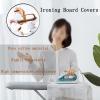 Ironing Board Covers 120x47cm Iron Board Alternative Cover, Elasticated Ironing Board Cover, Ironing Board Cover Heat Resisant Thick Felt Pad, Elastic Edges, for Ironing Clothes (Color : C, Size : 1 view 4
