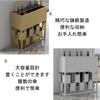 FATACO Metal Umbrella Stand Rack Free Standing Umbrella Holder, Rectangular Business Large Capacity Umbrella Holder, Partitioned Storage (Color : White, Size : 50x20x65cm) view 4