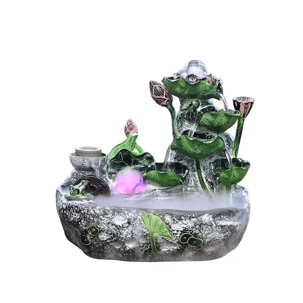 House Decorative Items Tabletop Fountain Indoor Resin Tabletop Fountain with Spinning Ball Living Room Office Decoration Ornaments Tabletop Waterfall Fountain